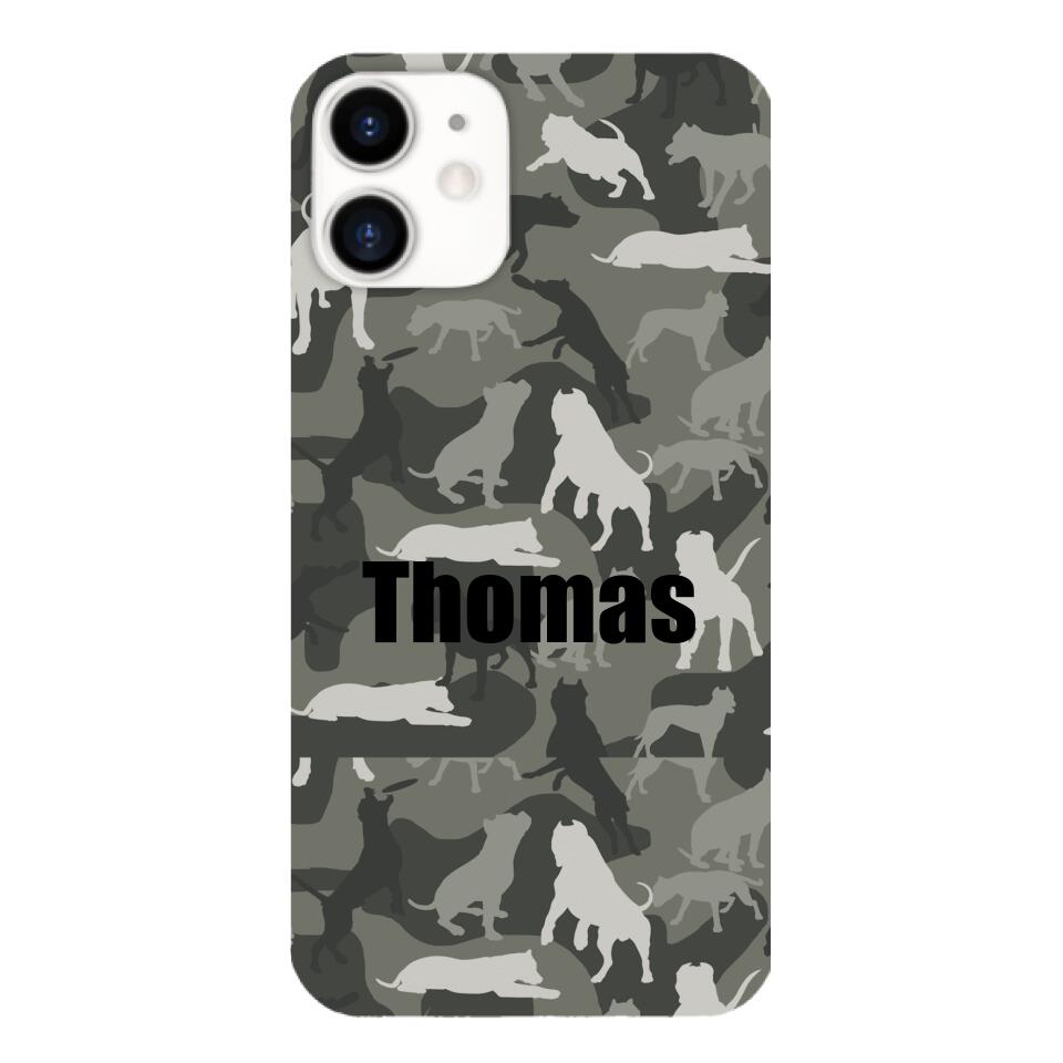 Pitbull camo Phonecase T3Q