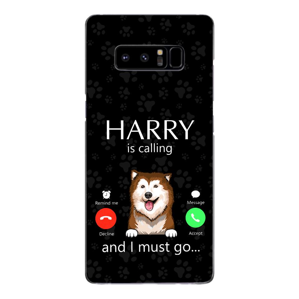 PERSONALIZED DOG IS CALLING I MUST GO PHONECASE QTDT2103