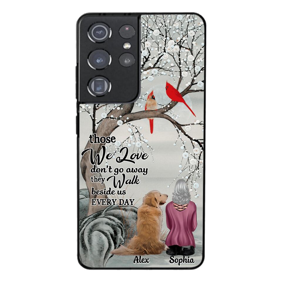PERSONALIZED THOSE WE LOVE DOG LOVERS PHONECASE QTHC2103