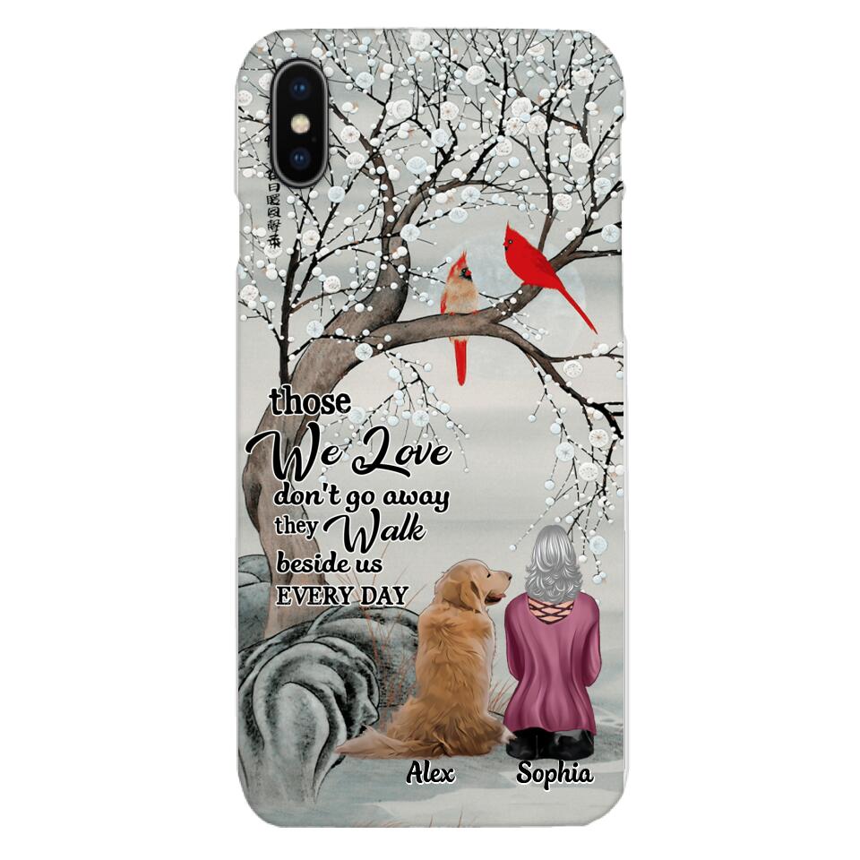 PERSONALIZED THOSE WE LOVE DOG LOVERS PHONECASE QTHC2103