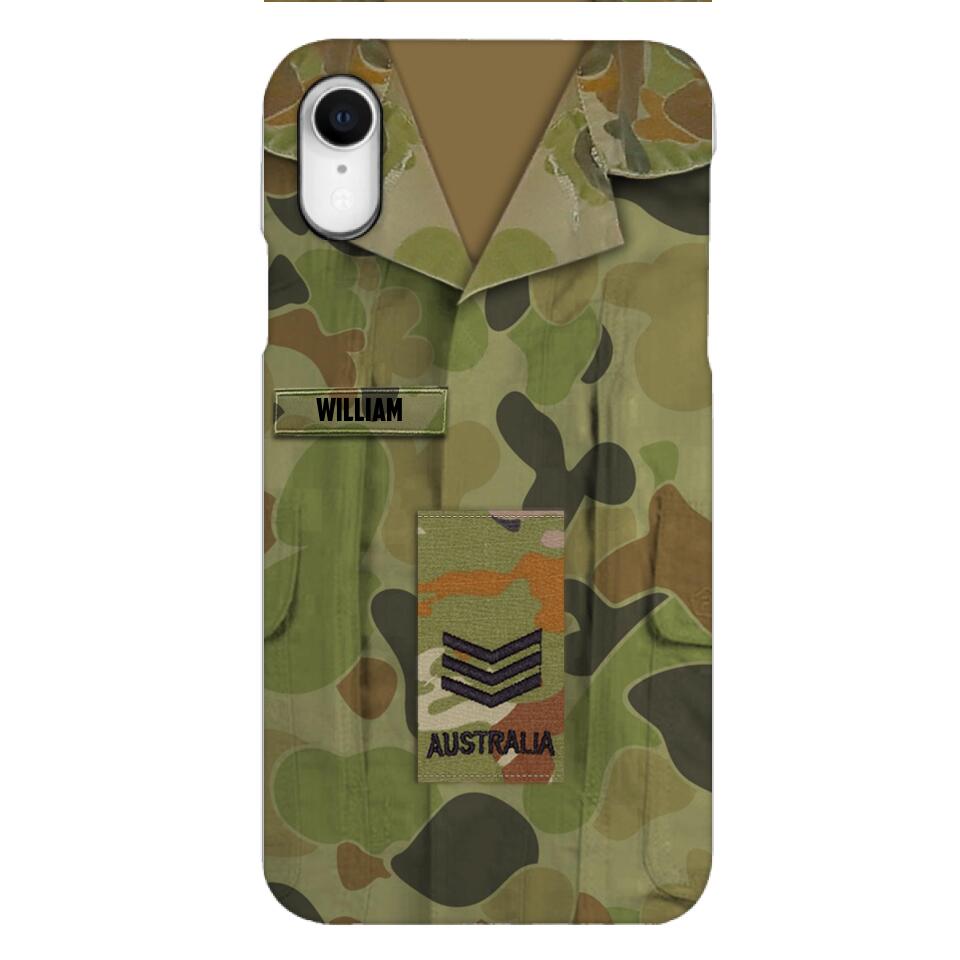 Personalized Australian Army Camo Phone Case Printed 22MAR-MQ21