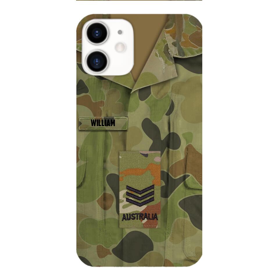 Personalized Australian Army Camo Phone Case Printed 22MAR-MQ21