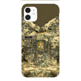 Personalized Austrian Army Camo Phone Case Printed 22MAR-HQ21