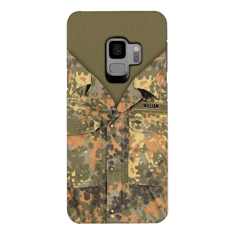 Personalized German Army Camo Phone Case Printed 22MAR-HQ21