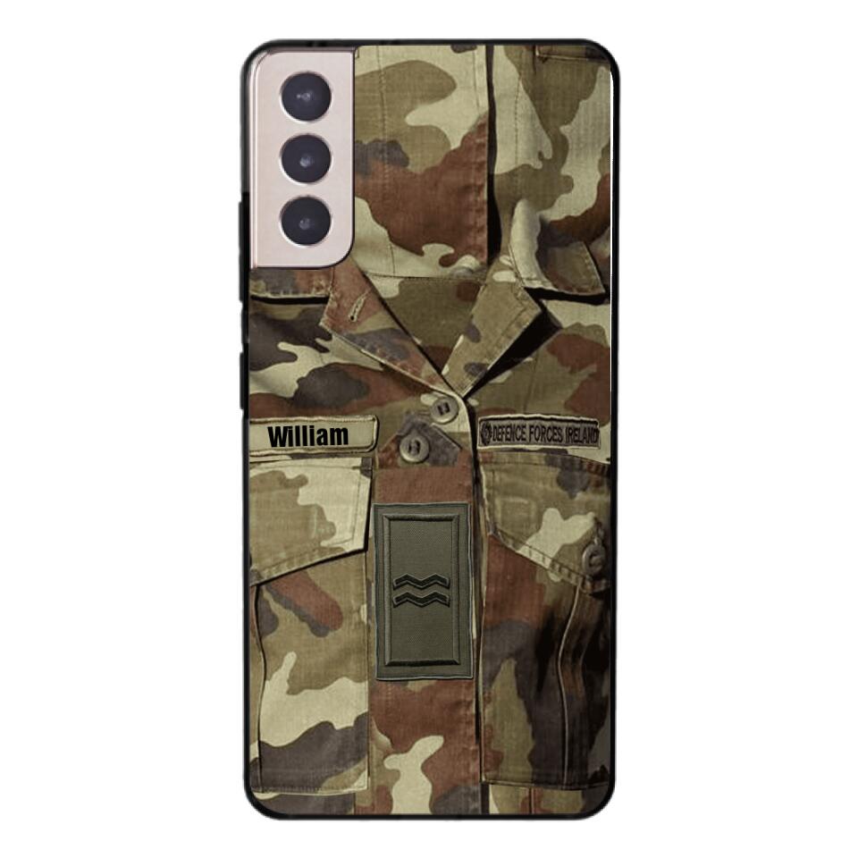 Personalized Irish Army Camo Phone Case Printed 22MAR-DT21