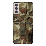 Personalized Irish Army Camo Phone Case Printed 22MAR-DT21