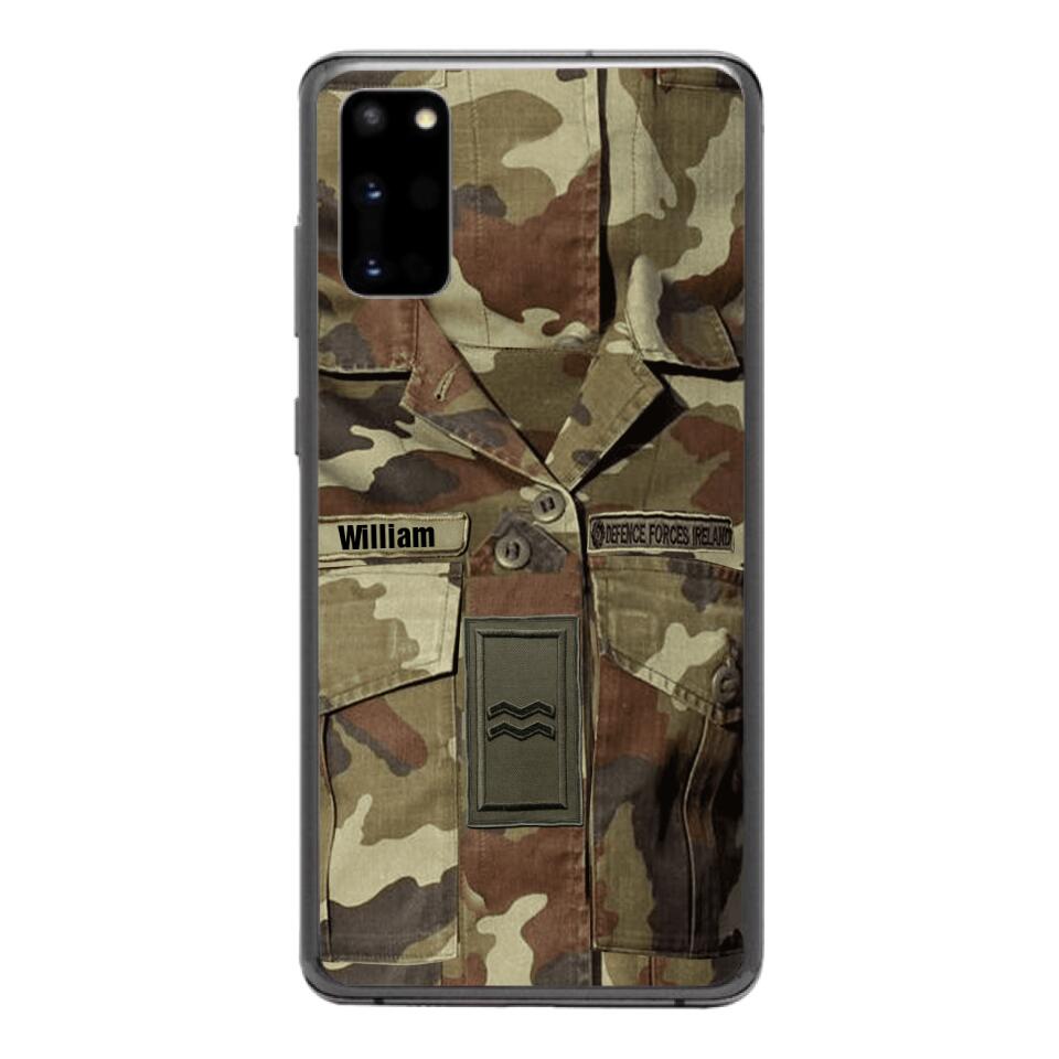 Personalized Irish Army Camo Phone Case Printed 22MAR-DT21