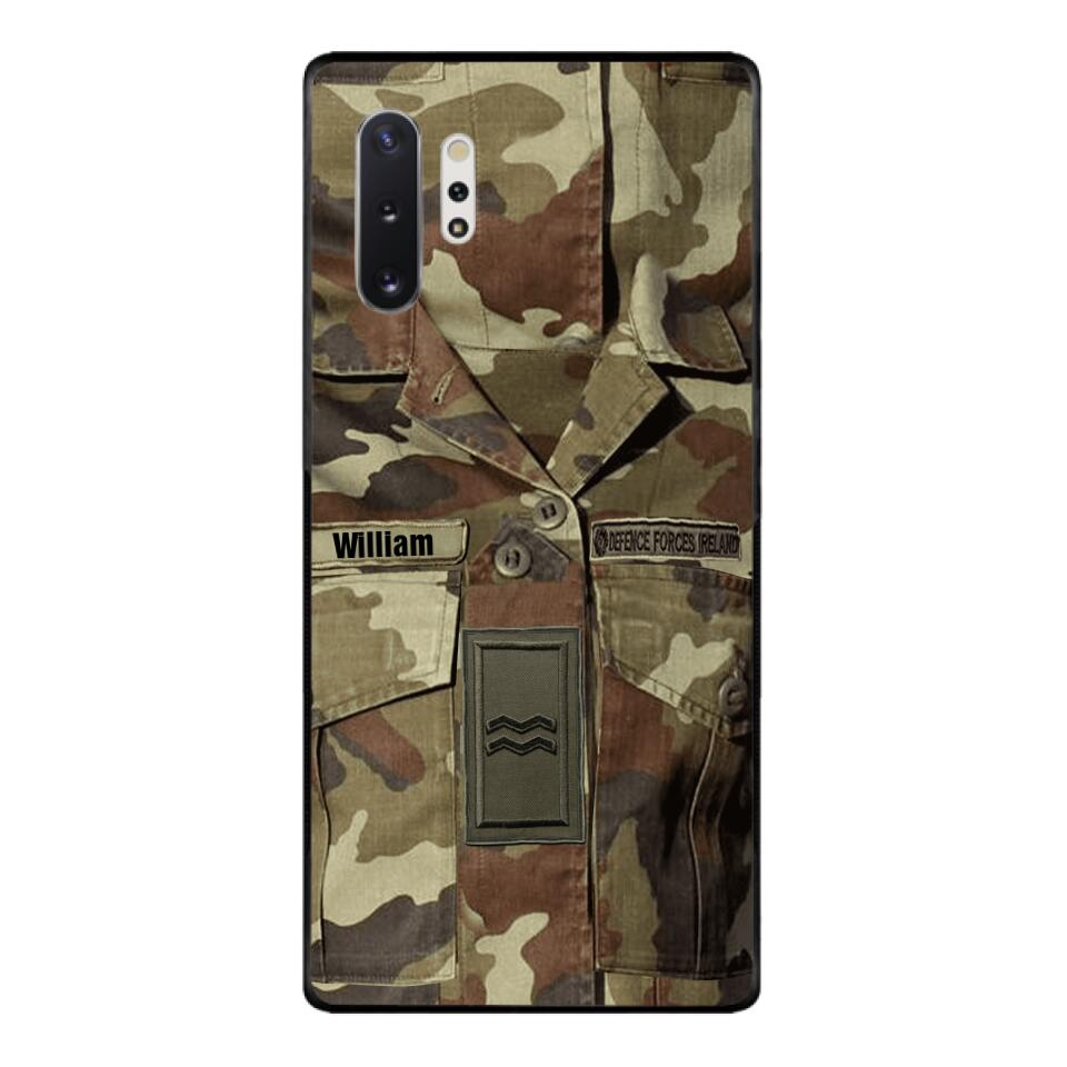 Personalized Irish Army Camo Phone Case Printed 22MAR-DT21