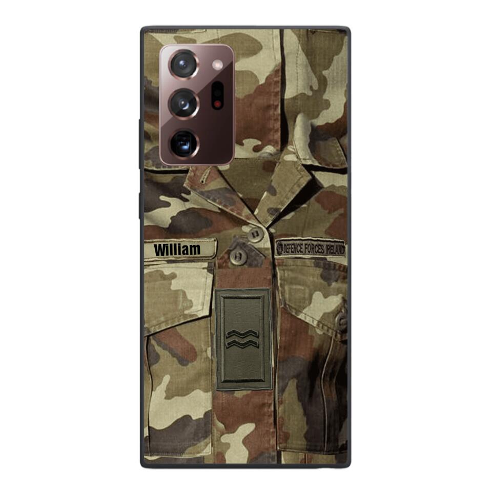 Personalized Irish Army Camo Phone Case Printed 22MAR-DT21