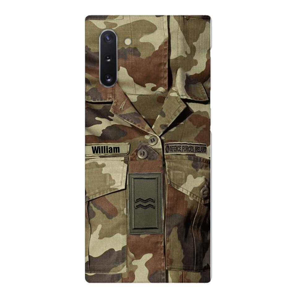 Personalized Irish Army Camo Phone Case Printed 22MAR-DT21