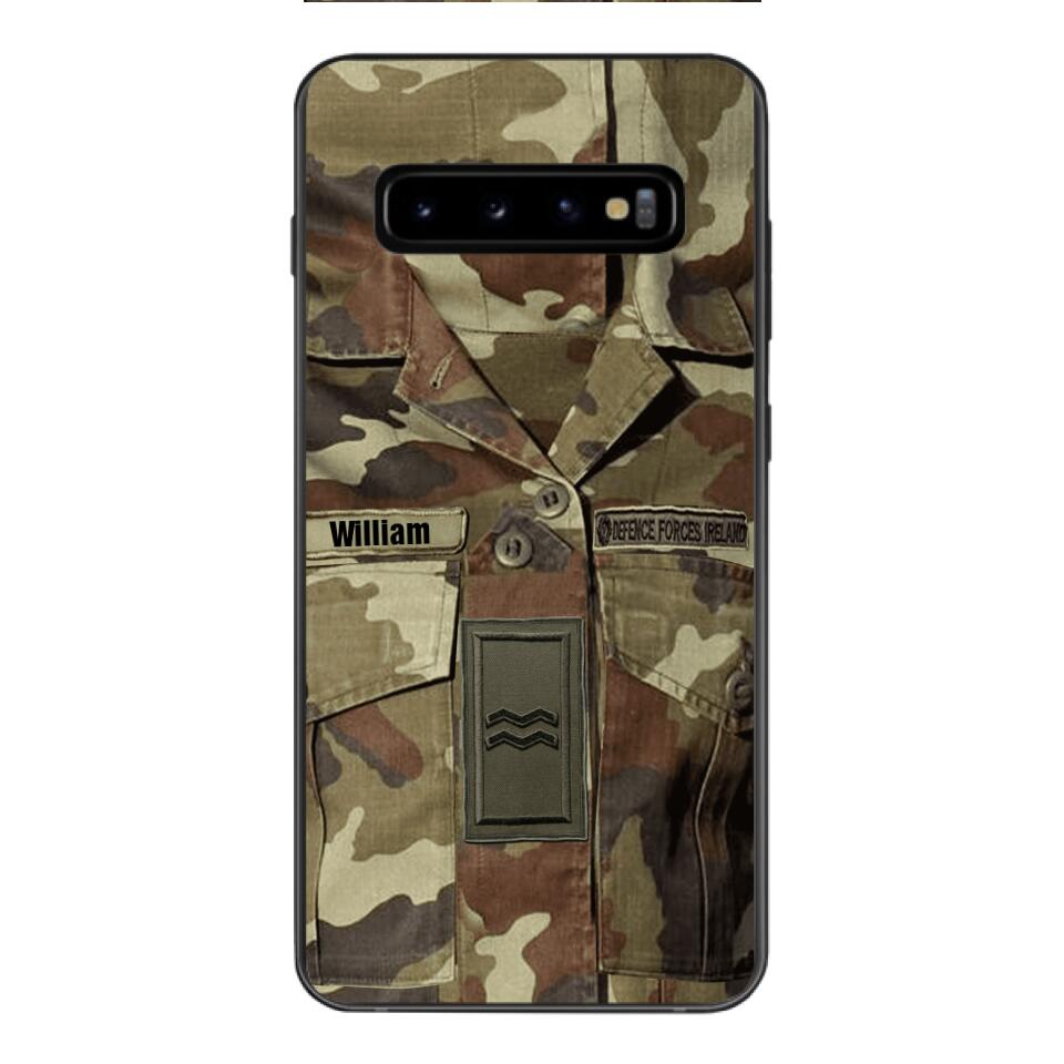 Personalized Irish Army Camo Phone Case Printed 22MAR-DT21