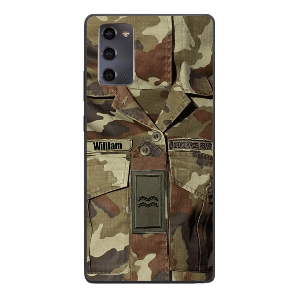 Personalized Irish Army Camo Phone Case Printed 22MAR-DT21