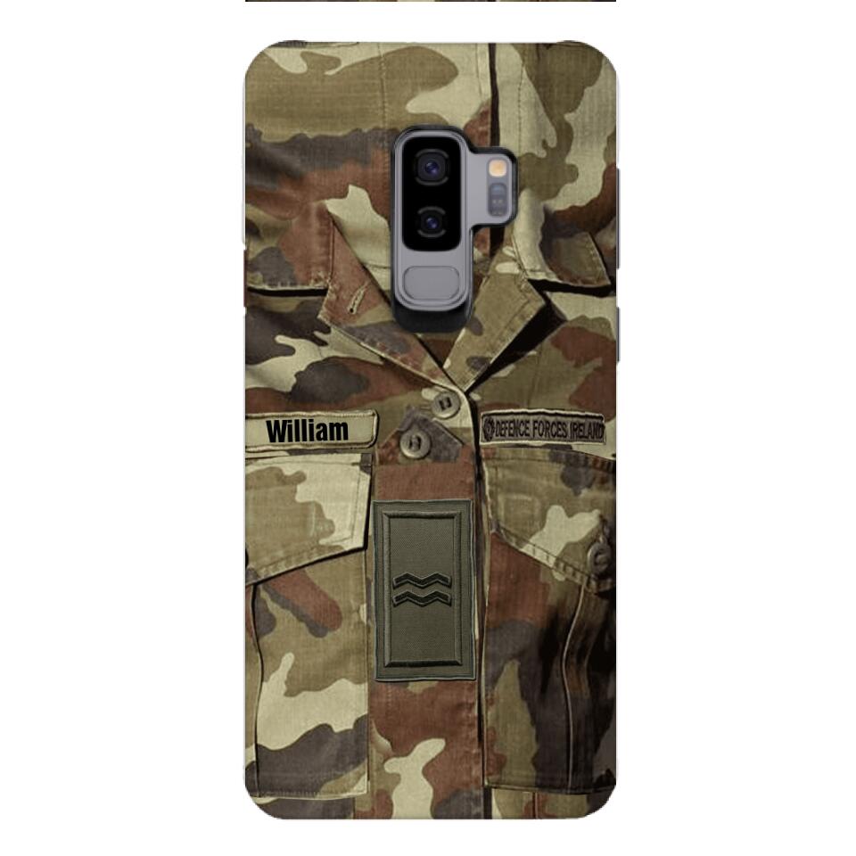 Personalized Irish Army Camo Phone Case Printed 22MAR-DT21