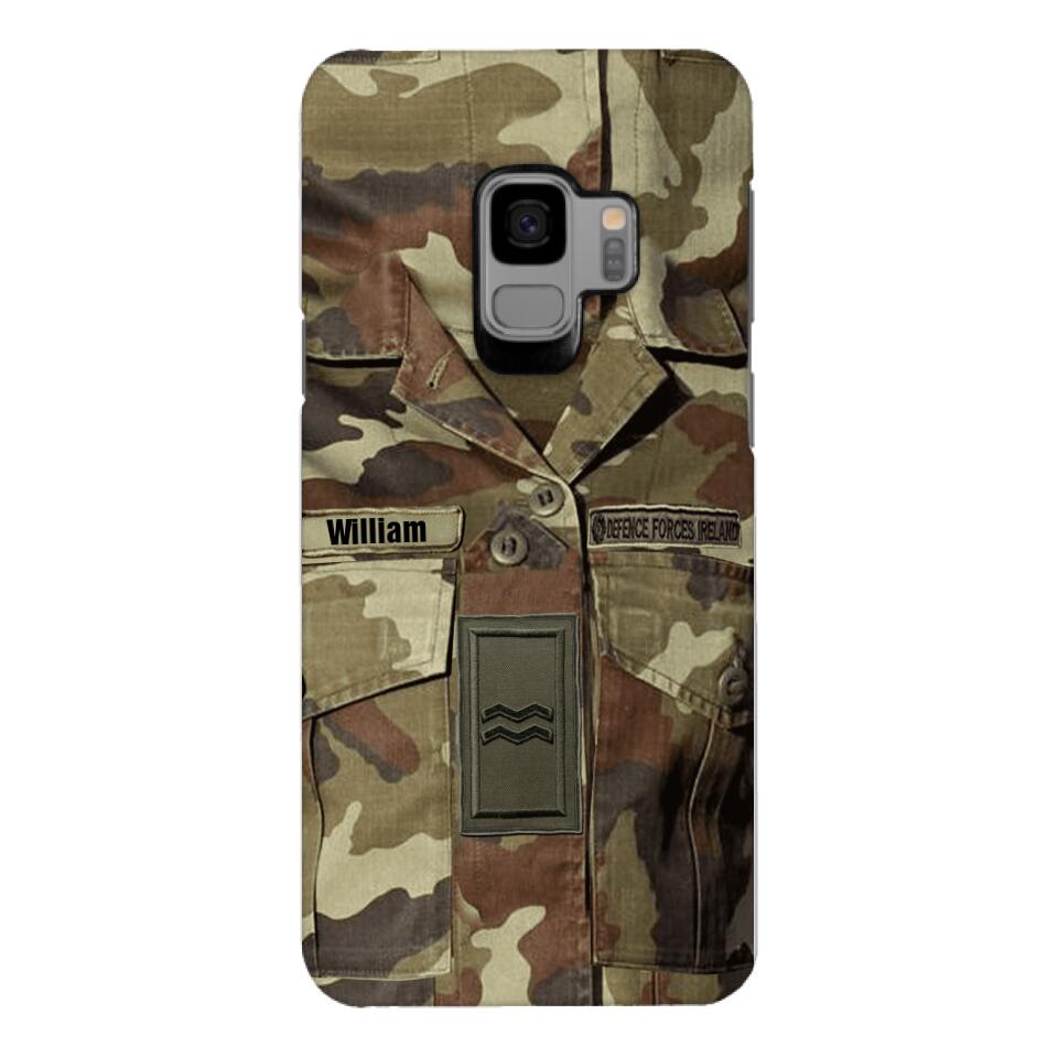 Personalized Irish Army Camo Phone Case Printed 22MAR-DT21