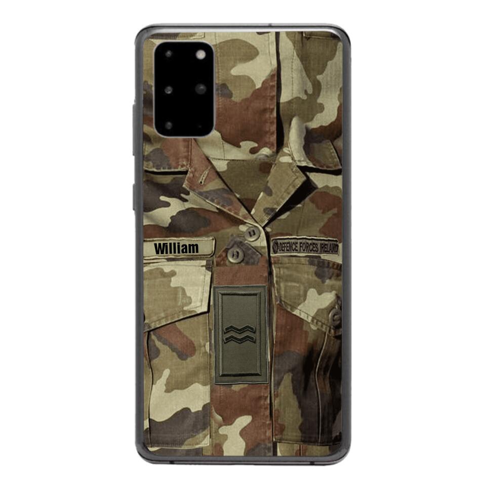 Personalized Irish Army Camo Phone Case Printed 22MAR-DT21