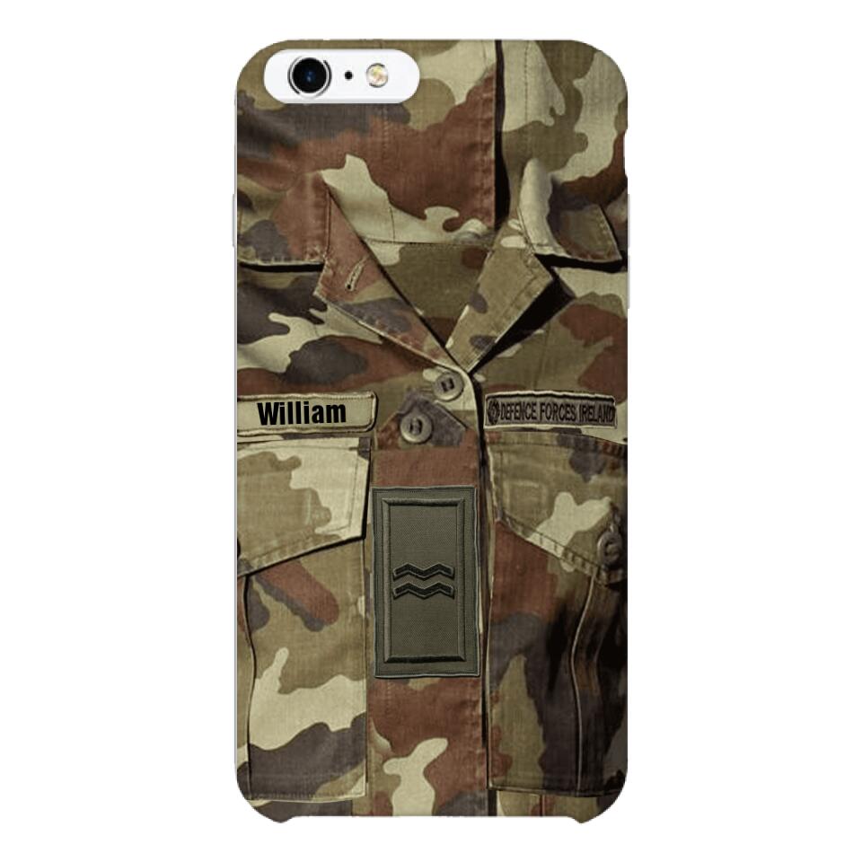Personalized Irish Army Camo Phone Case Printed 22MAR-DT21