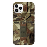 Personalized Irish Army Camo Phone Case Printed 22MAR-DT21