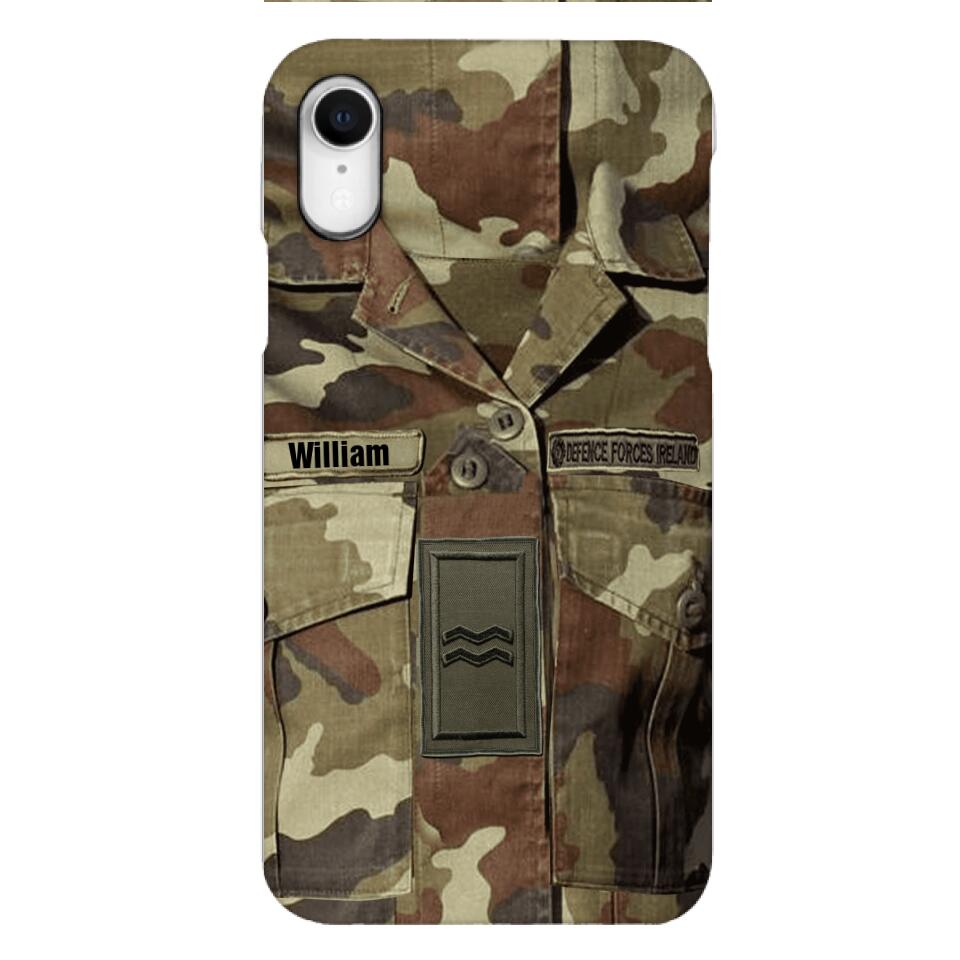 Personalized Irish Army Camo Phone Case Printed 22MAR-DT21