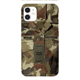 Personalized Irish Army Camo Phone Case Printed 22MAR-DT21