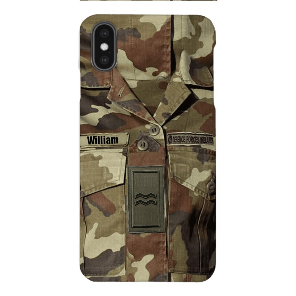 Personalized Irish Army Camo Phone Case Printed 22MAR-DT21
