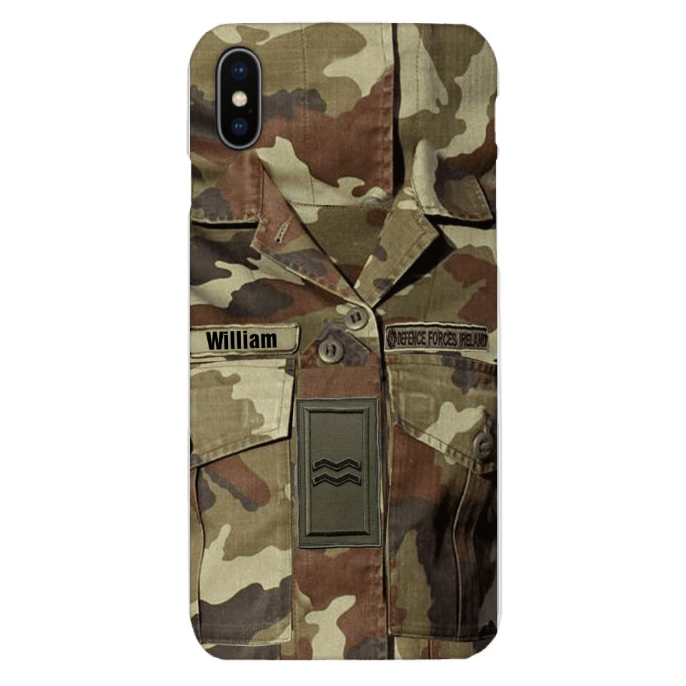 Personalized Irish Army Camo Phone Case Printed 22MAR-DT21