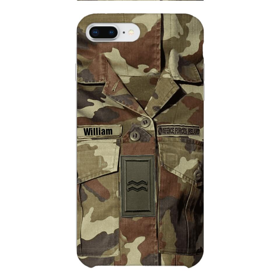 Personalized Irish Army Camo Phone Case Printed 22MAR-DT21