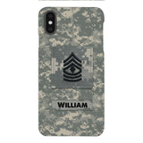 Personalized U.S Army Camo Phone Case Printed 22MAR-HC21