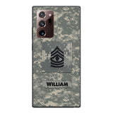 Personalized U.S Army Camo Phone Case Printed 22MAR-HC21
