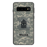 Personalized U.S Army Camo Phone Case Printed 22MAR-HC21