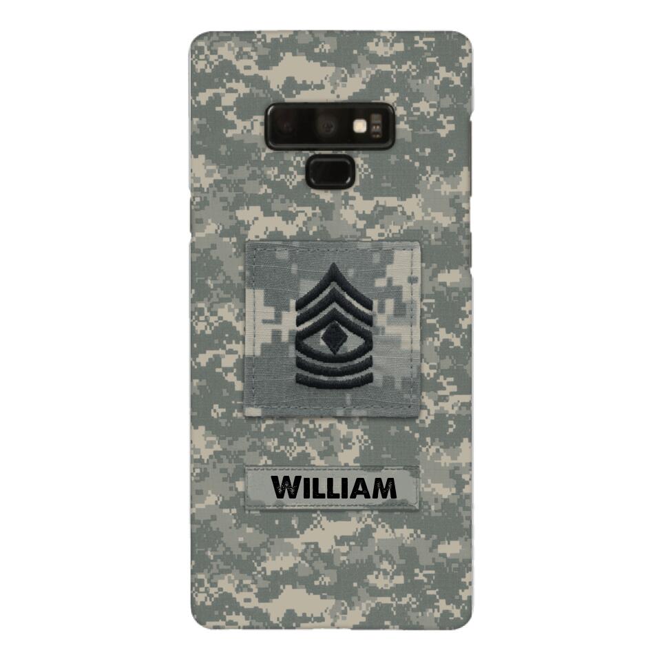 Personalized U.S Army Camo Phone Case Printed 22MAR-HC21