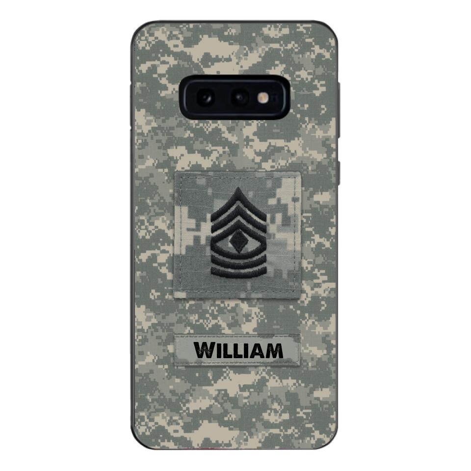 Personalized U.S Army Camo Phone Case Printed 22MAR-HC21