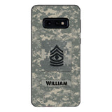 Personalized U.S Army Camo Phone Case Printed 22MAR-HC21