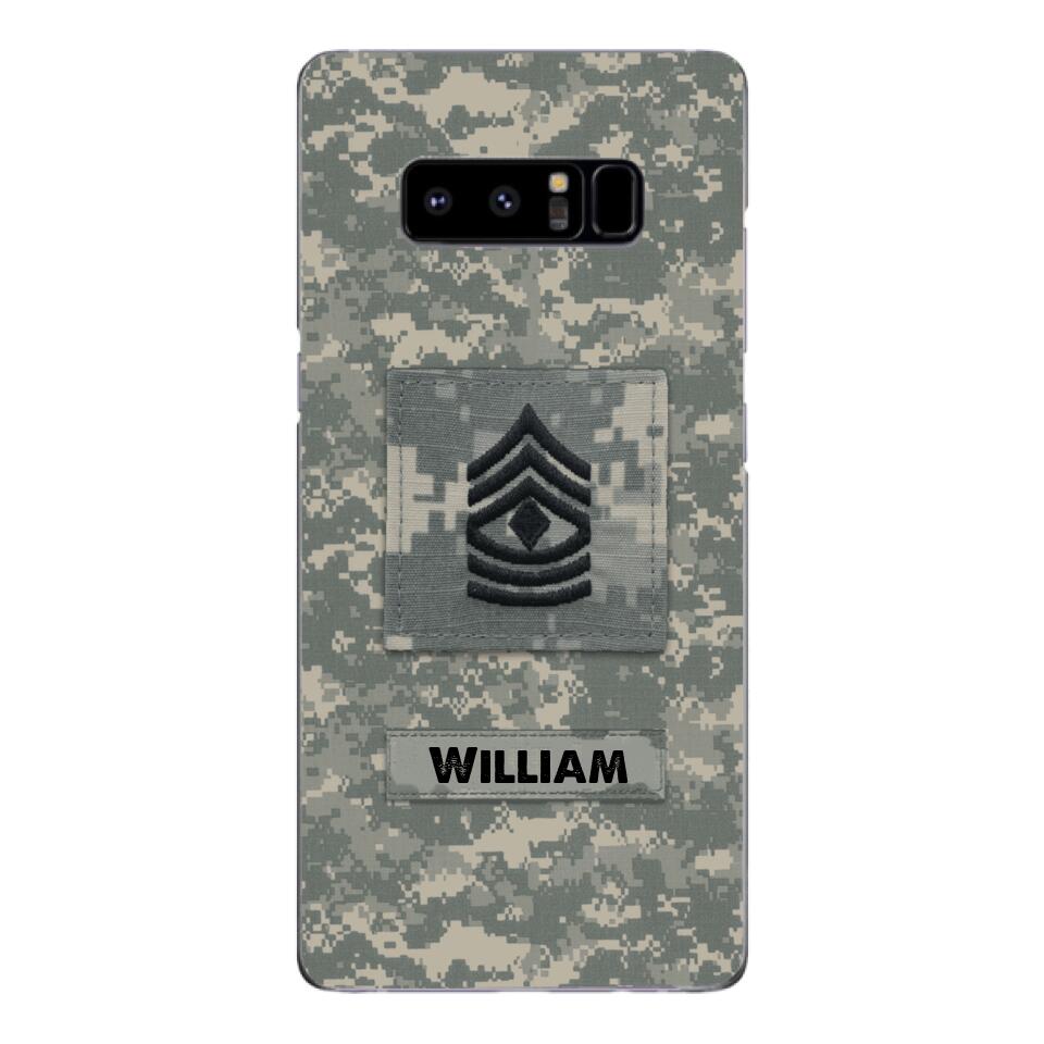 Personalized U.S Army Camo Phone Case Printed 22MAR-HC21