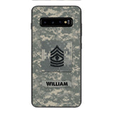 Personalized U.S Army Camo Phone Case Printed 22MAR-HC21