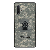 Personalized U.S Army Camo Phone Case Printed 22MAR-HC21