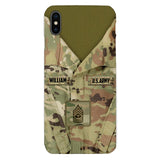 Personalized U.S Army Camo Phone Case Printed 22MAR-HQ21