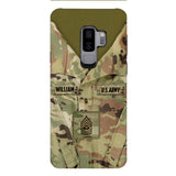 Personalized U.S Army Camo Phone Case Printed 22MAR-HQ21