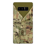 Personalized U.S Army Camo Phone Case Printed 22MAR-HQ21