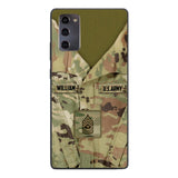 Personalized U.S Army Camo Phone Case Printed 22MAR-HQ21