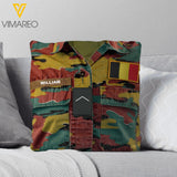 PERSONALIZED BELGIUM VETERAN CAMO PILLOW MTDT2303