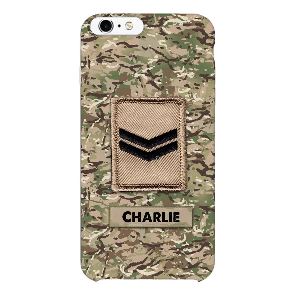 Personalized British Army Camo Phone Case Printed 22MAR-HC23