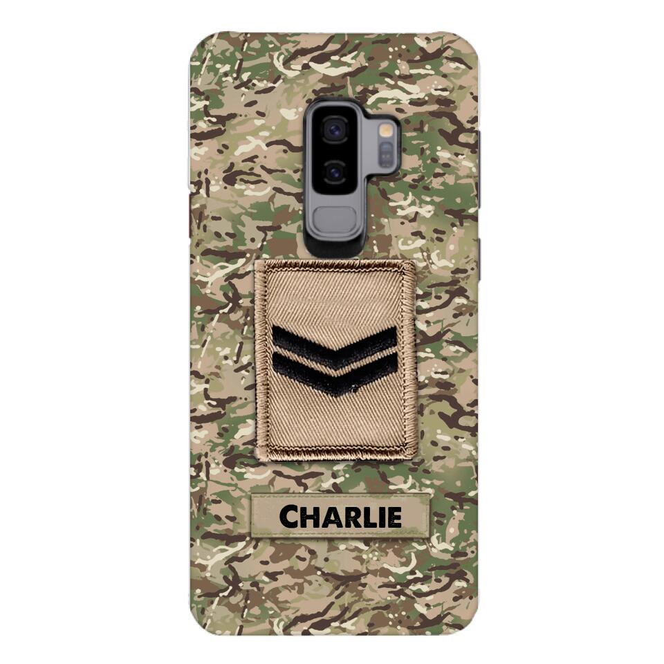 Personalized British Army Camo Phone Case Printed 22MAR-HC23