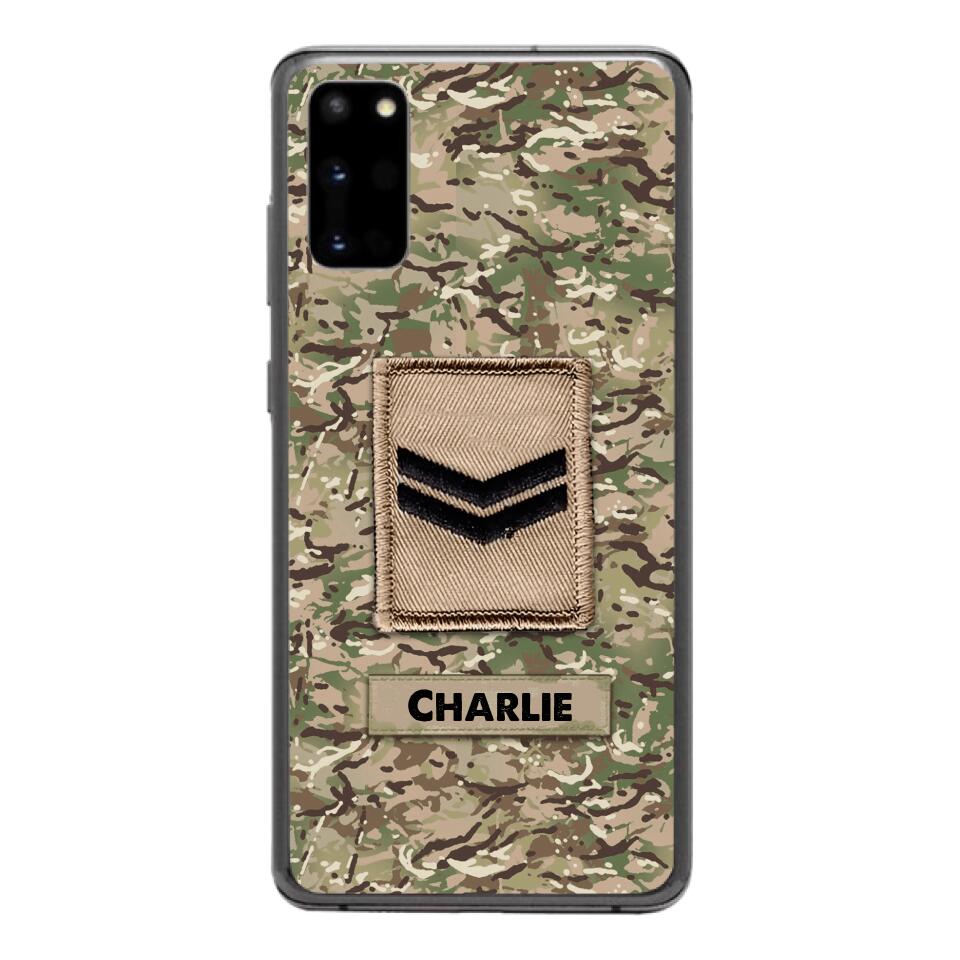 Personalized British Army Camo Phone Case Printed 22MAR-HC23
