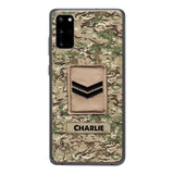 Personalized British Army Camo Phone Case Printed 22MAR-HC23