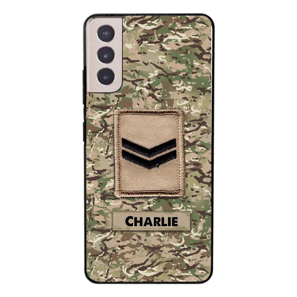 Personalized British Army Camo Phone Case Printed 22MAR-HC23