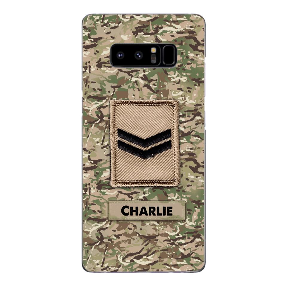 Personalized British Army Camo Phone Case Printed 22MAR-HC23