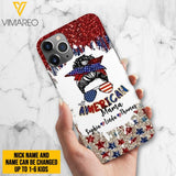 PERSONALIZED AMERICAN MAMA KID NAME PHONECASE T3Q