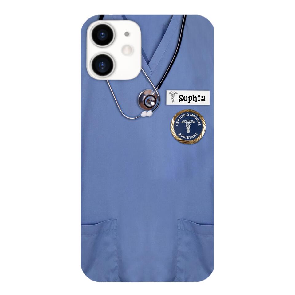 Personalized Nurse Phone Case Printed 22MAR-MQ23