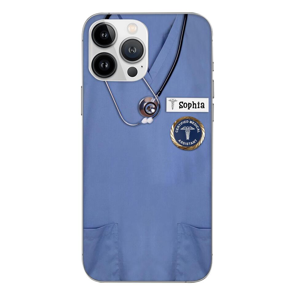 Personalized Nurse Phone Case Printed 22MAR-MQ23