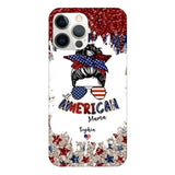 PERSONALIZED AMERICAN MAMA KID NAME PHONECASE T3Q